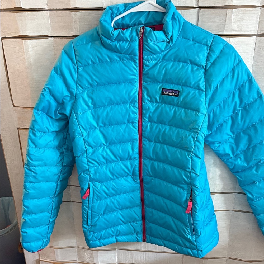 Patagonia Turquoise Quilted Jacket